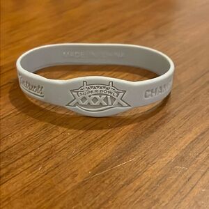 New England Patriots Super Bowl XXXIX Baller ID band wristband new grey